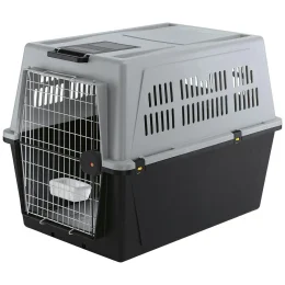 Переноска Ferplast Carrier Atlas 70 Grey для собак, сіро-чорна, 101×68.5×75.5 см