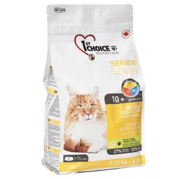 Сухий корм 1st Choice Senior Mature Less Aktiv для літніх або малоактивних котів від 10 років, 5.44 кг
