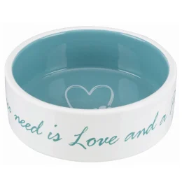 Миска Trixie Pet's Home для собак, кераміка, кремовий / бірюза, 1,4 л / 20 см