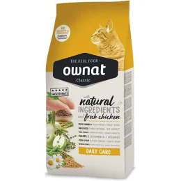 Сухий корм Ownat Classic Daily Care для дорослих котів, з куркою, 4 кг