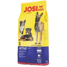 Сухий корм Josera JosiDog Active для активних дорослих собак, з птахом, кукурудзою і рисом, 18 кг