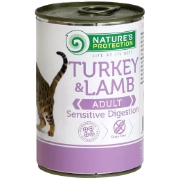 Консерва Natures Protection Sensitive Digestion Turkey & Lamb для котів, 400 г