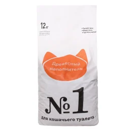 Деревний наповнювач №1 для котячого туалету, 3 кг (12 л)