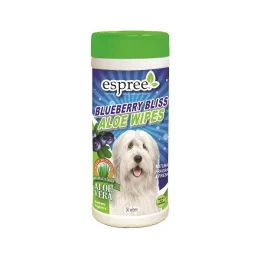 Вологі серветки Espree Blueberry Bliss Wipes для собак з алое вера і екстрактом чорниці, 50 шт