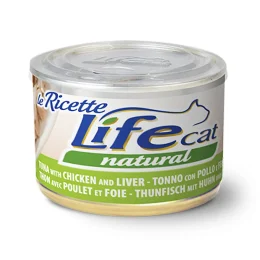 Консерва LifeCat Tuna With Chicken для котів від 6 місяців, тунець з курячим філе та печінкою, 150 г