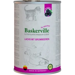 Вологий корм Baskerville Super Premium Lachs Mit Brombeeren для кошенят, лосось з ожиною, 400 г