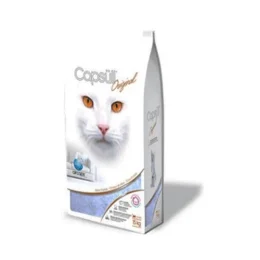 Наповнювач Capsull Original baby powder кварцовий, для котячого туалету, капсули 1-8 мм, 15 кг