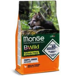 Сухий беззерновий корм Monge Dog Be Wild Gr.Free Puppy & Junior для цуценят, з качкою, 2.5 кг