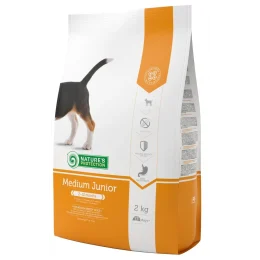Сухий корм Natures Protection Medium Junior для цуценят середніх порід, 2 кг