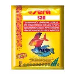 Sera San корм для поліпшення кольору всіх декоративних риб (пластівці), 10 г