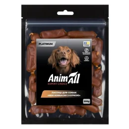 Лакомства AnimAll Platinum Мини колбаски с курицей для собак, 200 г