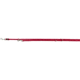 Повідець-перестібка Trixie Cavo Adjustable Lead для собак, плетений, круглий, розмір L-XL, 2 м/18 мм, червоний