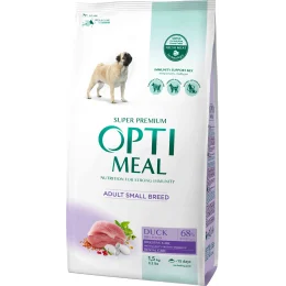 Сухий корм Optimeal для дорослих собак малих порід, з качкою, 1.5 кг