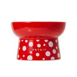 Миска Petkit Polka Dot Bowl керамічна, для собак малих порід і котів, червона, 120 мл
