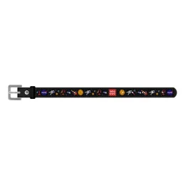 Браслет WAUDOG Design, з малюнком "NASA", ширина 15 мм, довжина 18-20 см, чорний