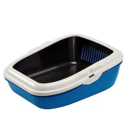 Туалет з двома піддонами Ferplast Litter Tray Birba з системою просіювання для кішок, 45,5x55,5x22 см