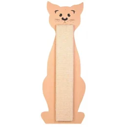 Дряпки Trixie в формі кота, для котів, 21х56 см, бежева