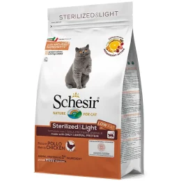 Сухий корм Schesir Cat Sterilized &amp; Light з куркою, для стерилізованих котів і кастрованих котів, 1.5 кг