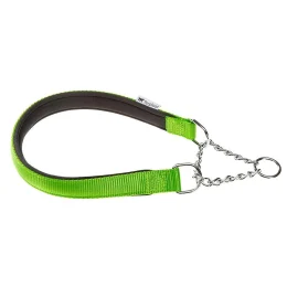 Нейлоновий нашийник з металевим ланцюжком Ferplast Daytona CSS25 / 60 Green для собак, A: 60 см, B: 25 см