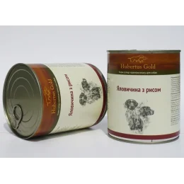Вологий корм Hubertus Gold для собак, яловичина з рисом, 800 г