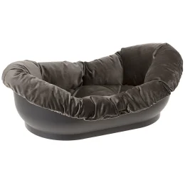 Пластиковий лежак Ferplast Dormeuse з м'якою підкладкою для котів і собак, 73×45×24 см