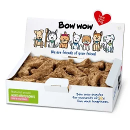 Ласощі "Bow wow" для собак, натуральні міні-кістки зі свининою і овочами, 1 кг, 1 уп