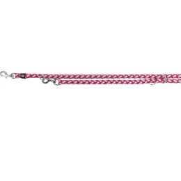 Повідець-перестібка Trixie Cavo Reflect Adjustable Lead для собак, світловідбиваючий, розмір L-XL, 2 м/18 мм, фуксія