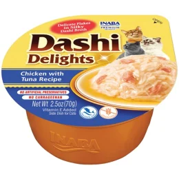 Ласощі INABA "DASHI Delights" для котів, з куркою і тунцем, 1 шт, 70 г