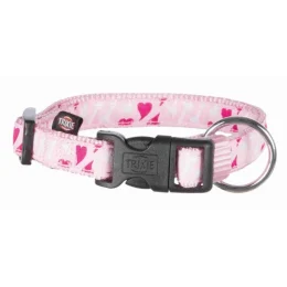 Нашийник Trixie Modern Art Rose Heart L-XL 40-65 см х 25 мм, рожевий