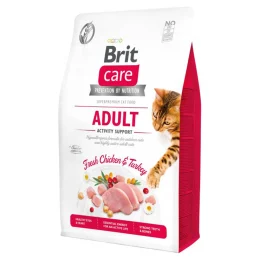 Сухий корм Brit Care Cat GF Adult Activity Support, для активних кішок, з куркою та індичкою, 2 кг