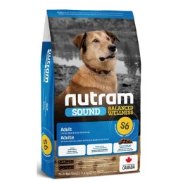 Сухий корм S6 Nutram Sound Balanced Wellness Adult для дорослих собак, з куркою і коричневим рисом, 11.4 кг