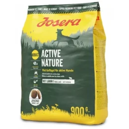Сухий корм Josera Adult Active Nature для активних дорослих собак, з м'ясом птиці і ягняти, 900 г