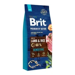 Сухий корм Brit Premium Dog Sensitive Lamb для собак з чутливим травленням, 15 кг