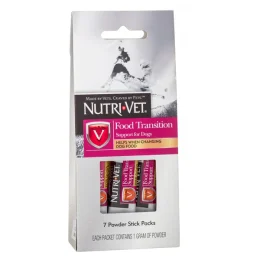 Добавка Nutri-Vet Food Transition Support для собак з пребіотиками, порошок в стіках, 1 г × 7 шт