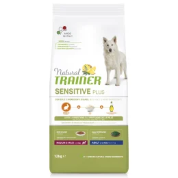 Корм Natural Trainer Dog Sensitive Plus Adult MM для дорослих собак середніх та великих порід, з кроликом, 12 кг