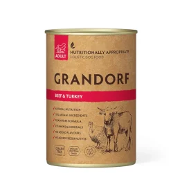 Вологий корм Grandorf Beef & Turkey для дорослих собак, з яловичиною та індичкою, 400 г