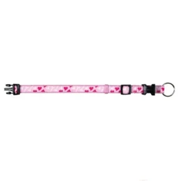 Нашийник Trixie Modern Art Rose Heart XXS-XS для чобак, 15-25 см х 10 мм, рожевий
