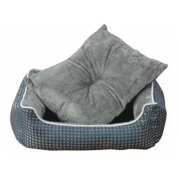 Лежак Animall Nena Star для собак і котів, з малюнком, розмір XL, 84×66×19 см, сірий
