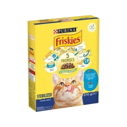 Сухий корм Purina Friskies Sterilised для стерилізованих котів, з лососем та овочами, 270 г
