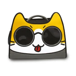 Рюкзак Croci Catmania Tomodachi для котів до 10 кг, сірий, 40×20×36 см
