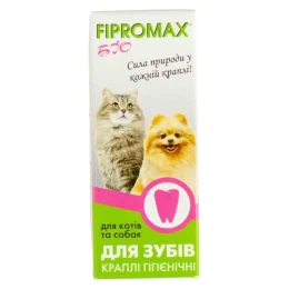 Краплі Fipromax БІО для котів і собак, для зубів, гігєнічні, 15 мл