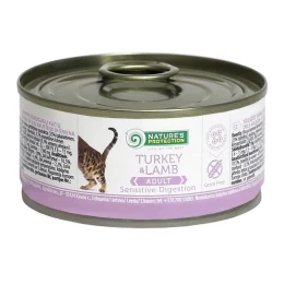 Консерва Natures Protection Sensitive Digestion Turkey & Lamb для котів, 100 г