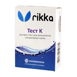 Тест Rikka Rikka До для визначення концентрація калію у воді (Т-115)