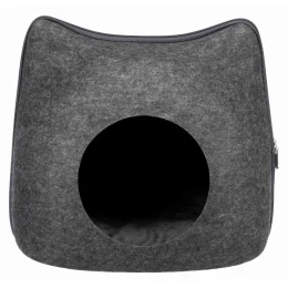 Лежак-печера Trixie Cat Cave для котів, сірий, 38×35×39 см