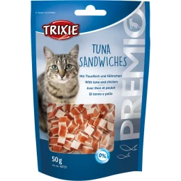 Ласощі Trixie для котів, сендвічі з тунцем і куркою, 50 г