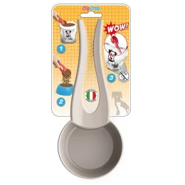 Лопатка Georplast Clip-Croq для корму, з кліпсою для мішку, 25.5×11×5×5 см