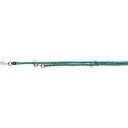Повідець-перестібка Trixie Cavo Adjustable Lead для собак, плетений, круглий, розмір L-XL, 2 м/18 мм, океан/графіт