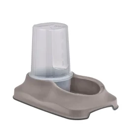 Миска Irak Plast для собак та котів, з контейнером для води та корму, 1.5 л, бежева