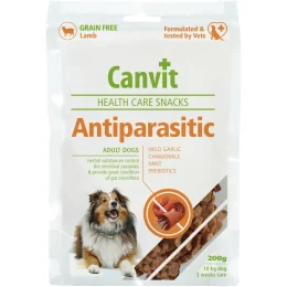 Напіввологі ласощі Canvit Antiparasitic для профілактики проблем з кишковим трактом у собак, 200 г