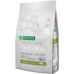 Сухий корм Natures Protection Superior Care White Dogs Grain Free Junior Small and Mini Breeds, для юніорів, 1.5 кг